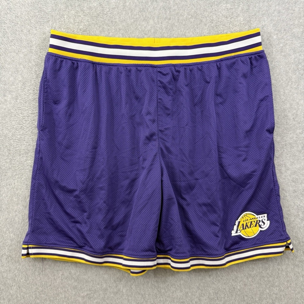 Los Angeles Lakers Shorts Men's 2XL Purple NBA Ultra GAME Basketball